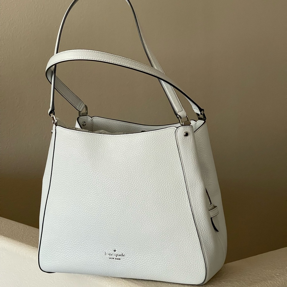 KATE SPADE Leila Medium Triple Compartment Shoulder Bag (Moonlight)